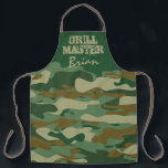 グリーンアーミー迷彩柄カモフラージグリルマスター大きなBBQ エプロン<br><div class="desc">グリーンブラウン軍迷彩柄カモフラージグリルマスターBBQエプロン男性へ。大きなカスタム料理と女性と男性のためのベーキングエプロン。おパーソナライズされた名前かおもしろい引用文でプリントデザインとはっきりしたタイポグラフィテンプレート。パパ、父親、兄、夫、友人、ボーイフレンド、おじいちゃん、子供、ボス、同僚、シェフ、調理師、同僚、同僚、社員、バリスタ、息子、軍隊軍人などの誕生日パーティギフトの種類の自分の1つを作成する。小、中、大きいエキストラサイズで利用可能。また素晴らしディナーパーティー、アート&クラフト作品、食器洗い、DIYホームプロジェクト、ビジネス、レストラン作品、コーヒーショップなど。長いバージョンと短いバージョンが利用可能。完全なプリントアートワーク。</div>