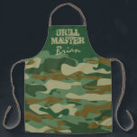 グリーンアーミー迷彩柄カモフラージグリルマスター大きなBBQ エプロン<br><div class="desc">グリーンブラウン軍迷彩柄カモフラージグリルマスターBBQエプロン男性へ。大きなカスタム料理と女性と男性のためのベーキングエプロン。おパーソナライズされた名前かおもしろい引用文でプリントデザインとはっきりしたタイポグラフィテンプレート。パパ、父親、兄、夫、友人、ボーイフレンド、おじいちゃん、子供、ボス、同僚、シェフ、調理師、同僚、同僚、社員、バリスタ、息子、軍隊軍人などの誕生日パーティギフトの種類の自分の1つを作成する。小、中、大きいエキストラサイズで利用可能。また素晴らしディナーパーティー、アート&クラフト作品、食器洗い、DIYホームプロジェクト、ビジネス、レストラン作品、コーヒーショップなど。長いバージョンと短いバージョンが利用可能。完全なプリントアートワーク。</div>