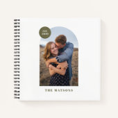 グリーンアーモダンチカスタムフォトアルバムジャーナル ノートブック (正面)