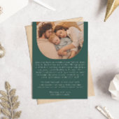 グリーンアーモダンチフォトクリスマス シーズンカード