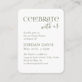 グリーンアーモダンチ写真の卒業発表 エンクロージャーカード (裏面)