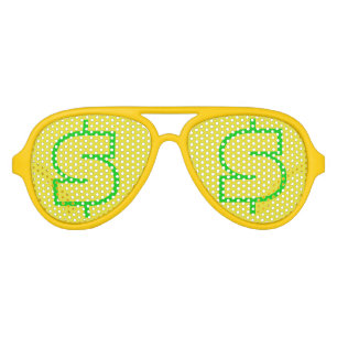 $グリーンイエローアビエーターパーティーシェード、サングラス アビエーターサングラス