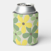 グリーンイエローエレガントフローラ水彩植物学 缶クーラー (缶裏面)