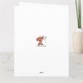 グリーンイエローカリフォルニアポピー水絵画色 サンキューカード (裏面)