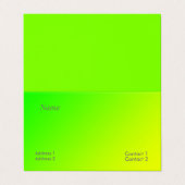 グリーンイエローグラデーション名刺 名刺 (外部フラット)