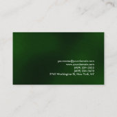 グリーンイエローコンサルテモダンントユニーク 名刺 (裏面)