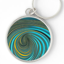 グリーンイエロースパイラル絵を描注流デザイン