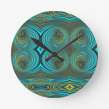 グリーンイエロースパイラル絵を描注流デザイン