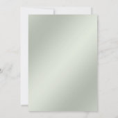 グリーンイエローフローラ婚約招待状 招待状 (裏面)