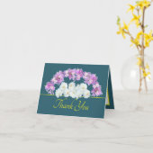 グリーンイエローローズクロシズガーランドサンキュー カード (黄色い花)