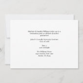 グリーンイエロー大学院写真2025年3月卒業 案内状 (裏面)