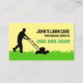 グリーンイエロー芝刈り 名刺 (正面)