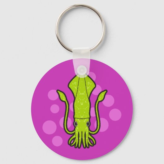 グリーンイカキーホルダー キーホルダー (正面)