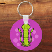 グリーンイカキーホルダー キーホルダー (正面)