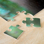 グリーンイグアナクローズアップジグソーパズル ジグソーパズル (側面)