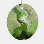 グリーンイグアナ セラミックオーナメント (左)