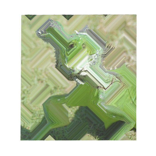 グリーンイグアナ ノートパッド (正面)