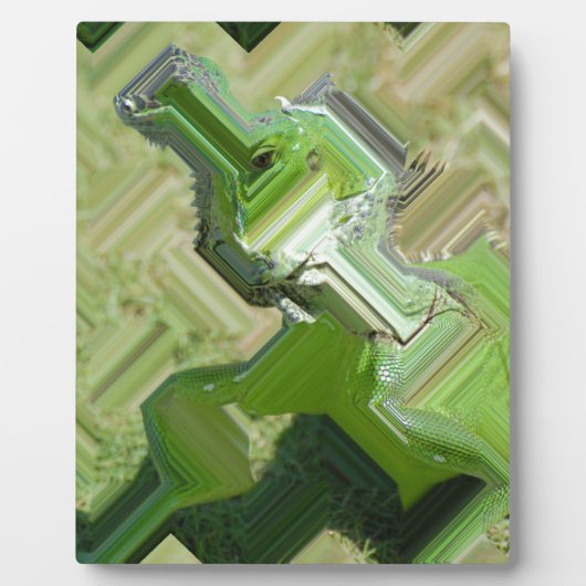 グリーンイグアナ フォトプラーク (正面)