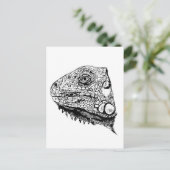 グリーンイグアナ ポストカード (スタンド正面)