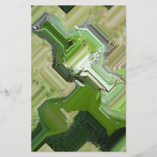 グリーンイグアナ 便箋 (正面)