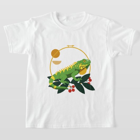 グリーンイグアナ Tシャツ (レイダウン)