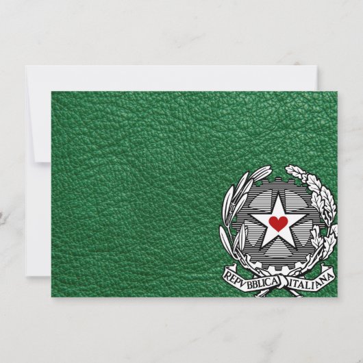 グリーンイタリ結婚アの写真ありがとう サンキューカード (裏面)