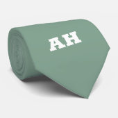 グリーンイニシャル グルームズメン モノグラム モノグラム入り ネクタイ (ロール)