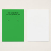 グリーンイヤリング名刺 (正面&裏面)