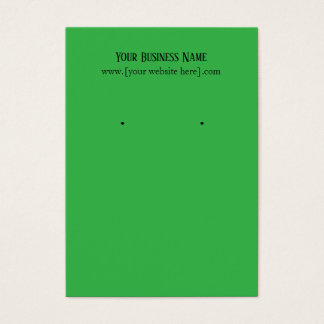 グリーンイヤリング名刺