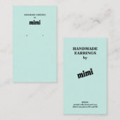 グリーンイヤリング表示名刺 名刺 (正面/裏面)