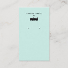 グリーンイヤリング表示名刺 名刺