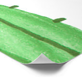 グリーンインク砂漠サボテンの水色イラストレーション ポスター (角)