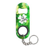 グリーンインク(ばちゃばちゃ)跳ねるがラッキーシャムロックを獲得 キーホルダー栓抜き (裏面)