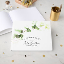 グリーンイングリッシュアイビーお祝い・オブ・ライフ・メモリアル