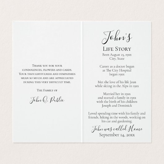 グリーンイングリッシュアイビーつる植物葬儀記念祈りの言葉 名刺 (内部フラット)