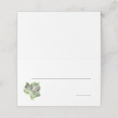 グリーンイングリッシュアイビーリーフウォーター座席表 プレイスカード (外部開封)