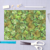 グリーンイングリッシュアイビー自然水の色パターン 薄葉紙 (クラフト)