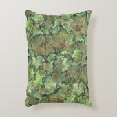 グリーンイングリッシュアイビー自然水色 アクセントクッション (正面(垂直))