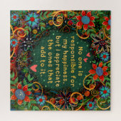 グリーンインスパイアフローラの幸せ ジグソーパズル (横)