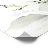 グリーンインテリア ユーカリの葉 ゴールド ボヘミア ウェルカムサイン ポスター (角)