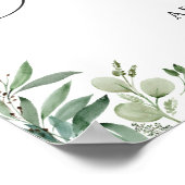 グリーンインテリア ユーカリの葉 ブライダルシャワー サイン (角)