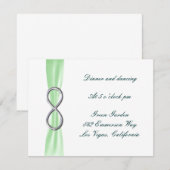 グリーンインフィニティウェディングレセプションマップ 招待状 (正面/裏面)