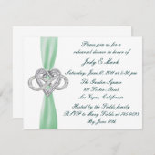 グリーンインフィニティハートリハーサルディナー招待状 招待状 (正面/裏面)