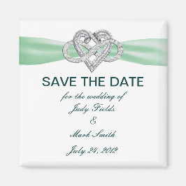 グリーンインフィニティハート日付磁石の保存 マグネット