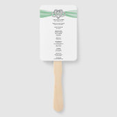 グリーンインフィニティハート結婚式 プログラムファン ハンドファン (裏面)