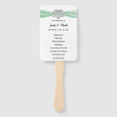 グリーンインフィニティハート結婚式 プログラムファン ハンドファン (正面)