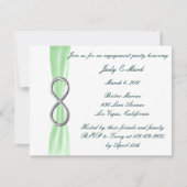 グリーンインフィニティ結婚ズ婚約パーティ招待状 招待状 (正面)