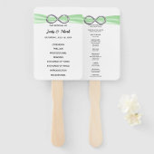 グリーンインフィニティ結婚式 プログラムファン ハンドファン (正面&裏面)