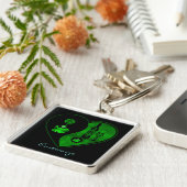 グリーンイン&ヤンコーヒー&ワインキーチェーン キーホルダー (側面)