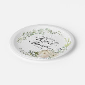 グリーンイージュンカエデパンプキン秋の花嫁シャワー ペーパープレート (アングル)